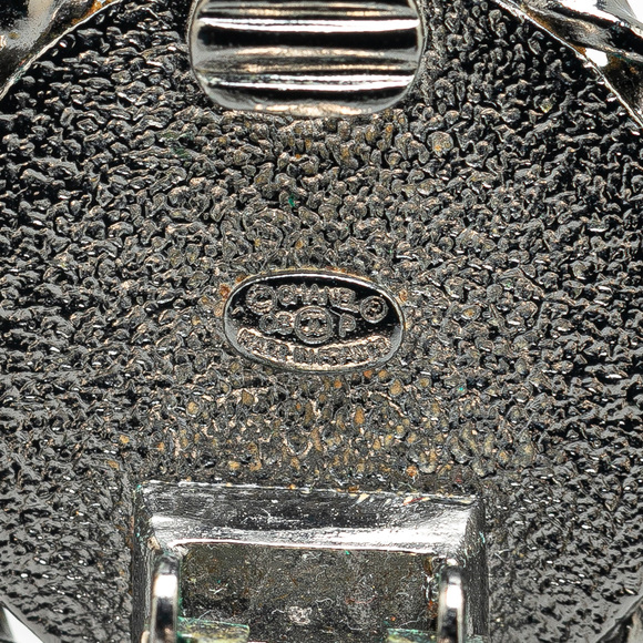 Pre-Loved Chanel Silver Plated Mademoiselle Coco Profile Clip on Earrings - Picture 3 of 4